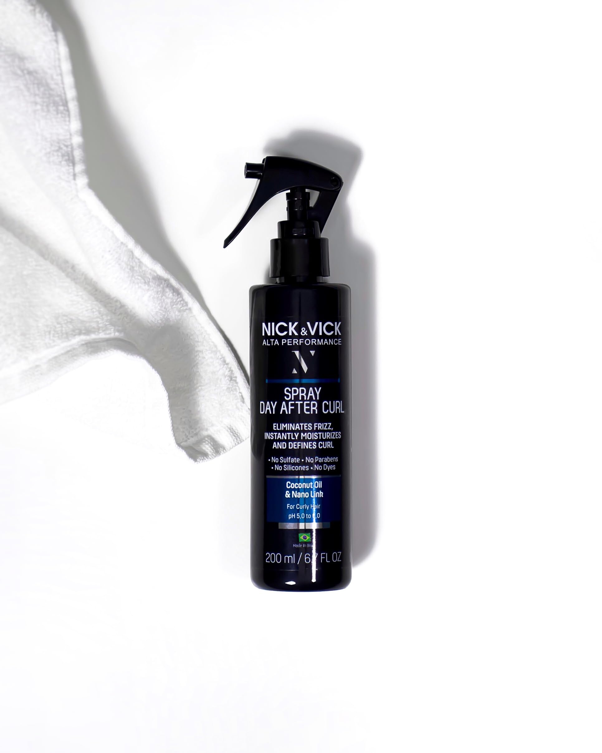 Nick Vick Day After Curl Definer hair closeup curls shows smooth texture and bounce.
