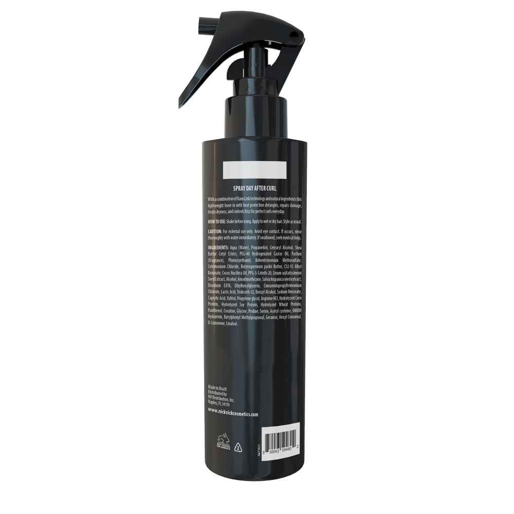 Nick Vick Day After Curl Definer spray mist delivers lightweight hold with frizz control.