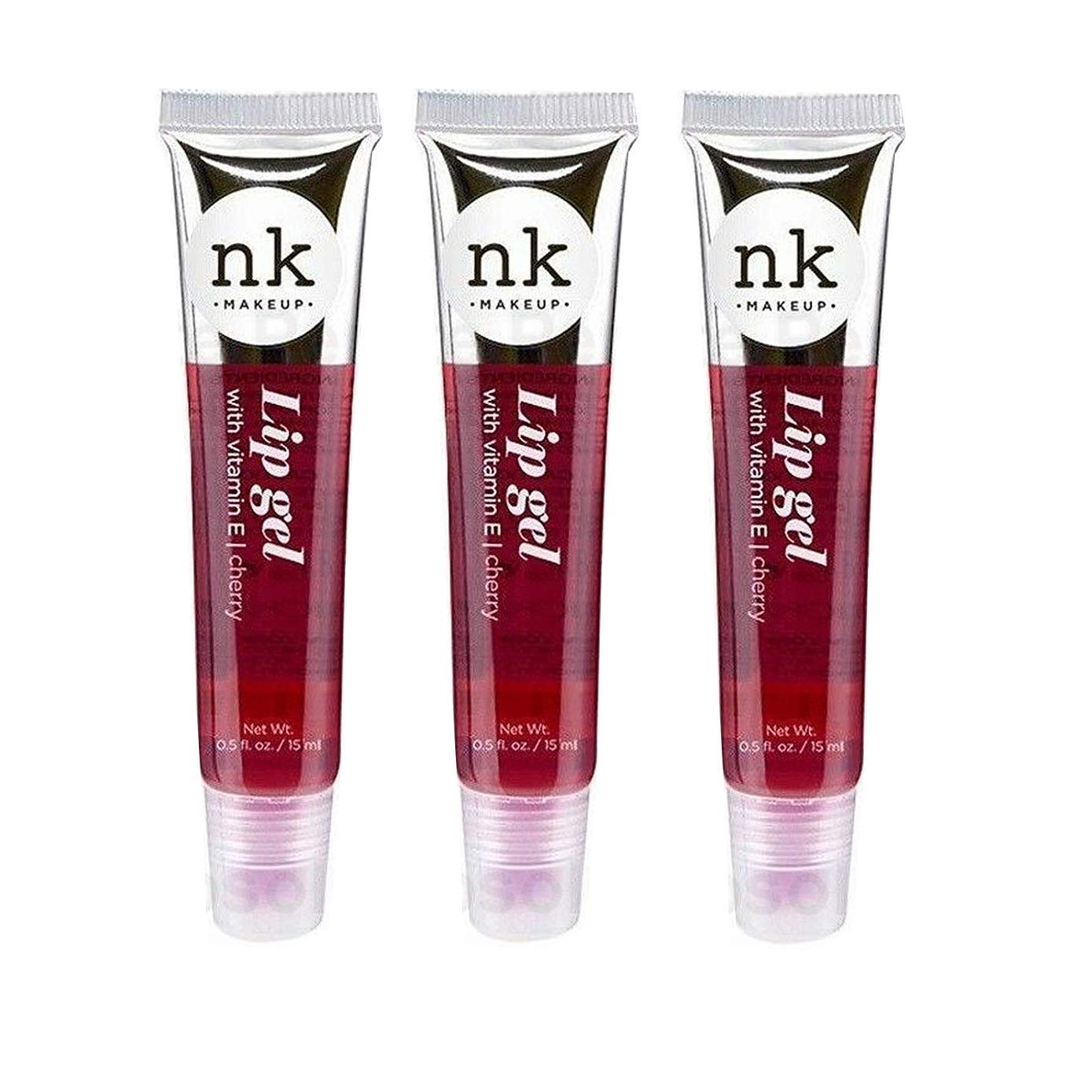 Nicka K New York Lip Gel 3-pack in cherry; hydrating, smooth, and flavorful lip care