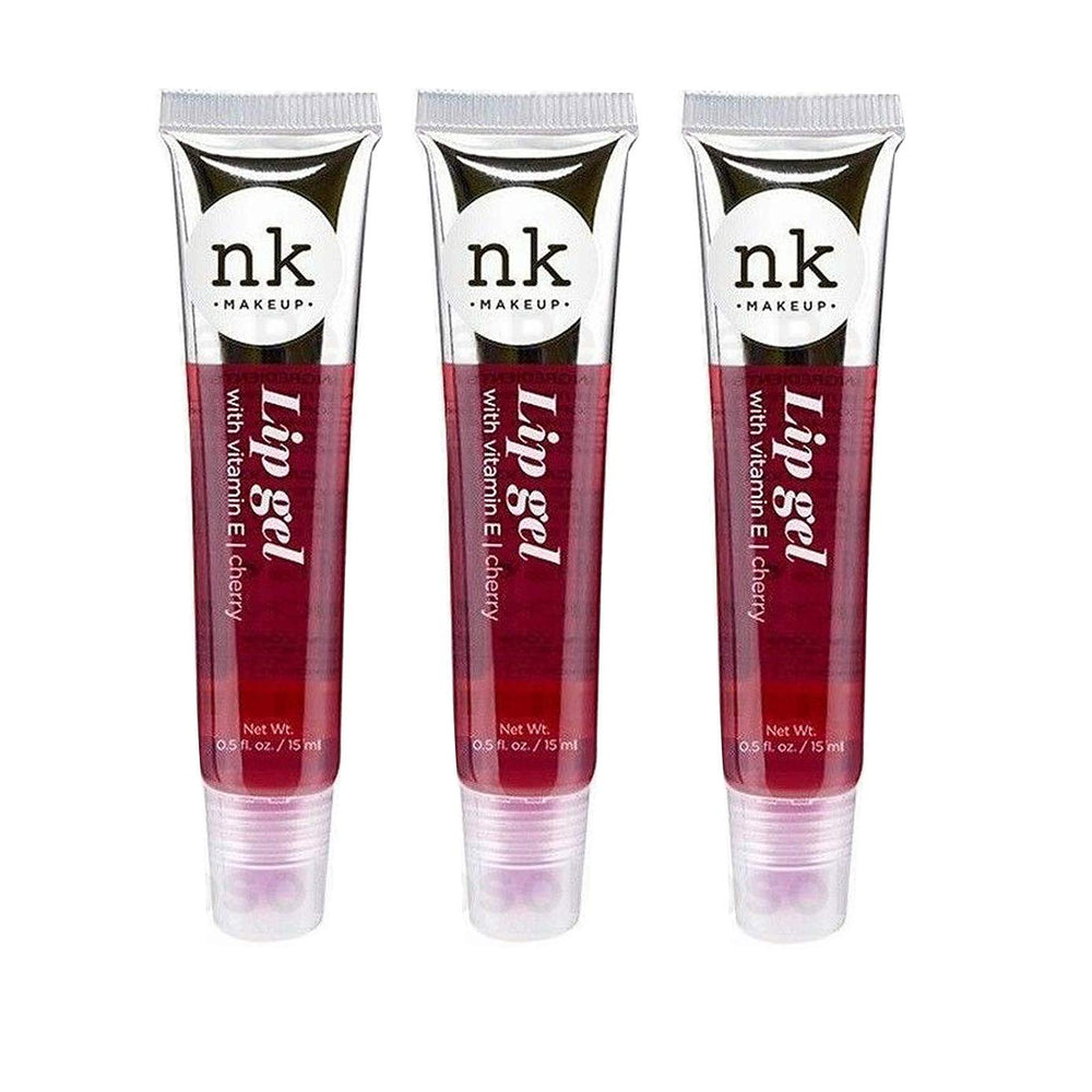 Nicka K New York Lip Gel 3-pack in cherry; hydrating, smooth, and flavorful lip care