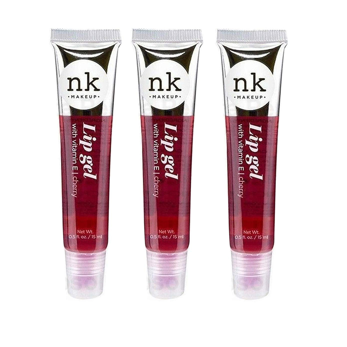 Nicka K New York Lip Gel 3-pack in cherry; hydrating, smooth, and flavorful lip care