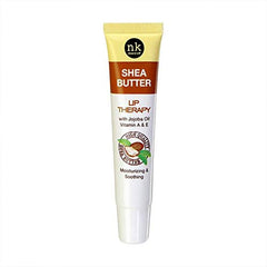 Nicka K New York Shea Butter Lip Therapy jar with jojoba oil for deep hydration.