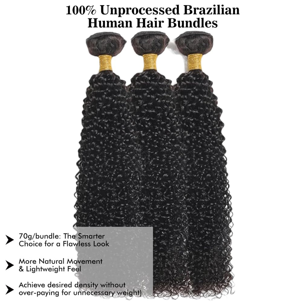 NICMISS kinky curly bundles three bundles on display for full-head fullness