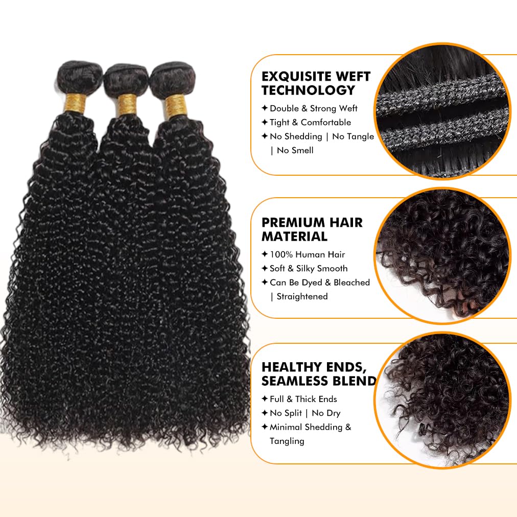 NICMISS kinky curly bundles double-machine weft highlighting durability and reduced shedding