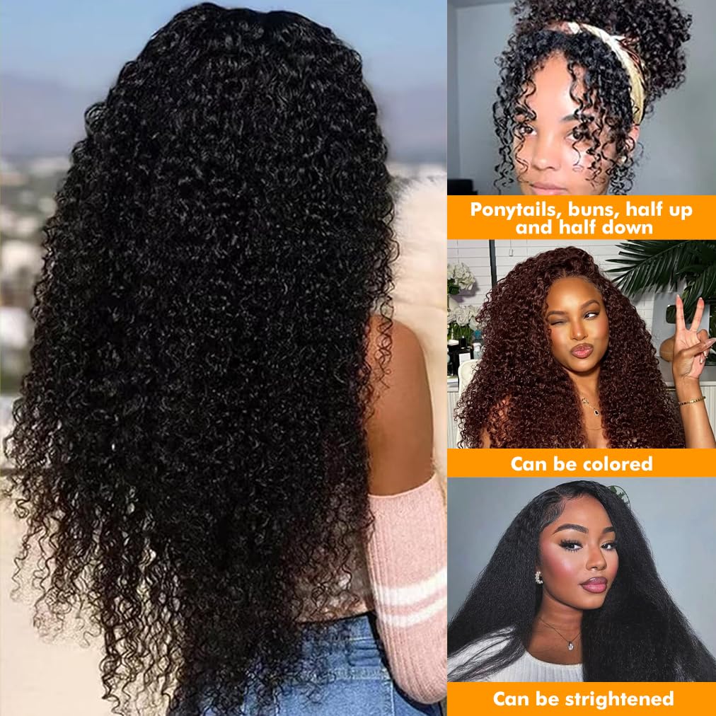 NICMISS kinky curly bundles natural black shade ready to blend seamlessly