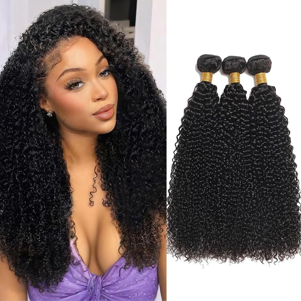 NICMISS kinky curly bundles packaging, premium virgin hair ready for easy styling