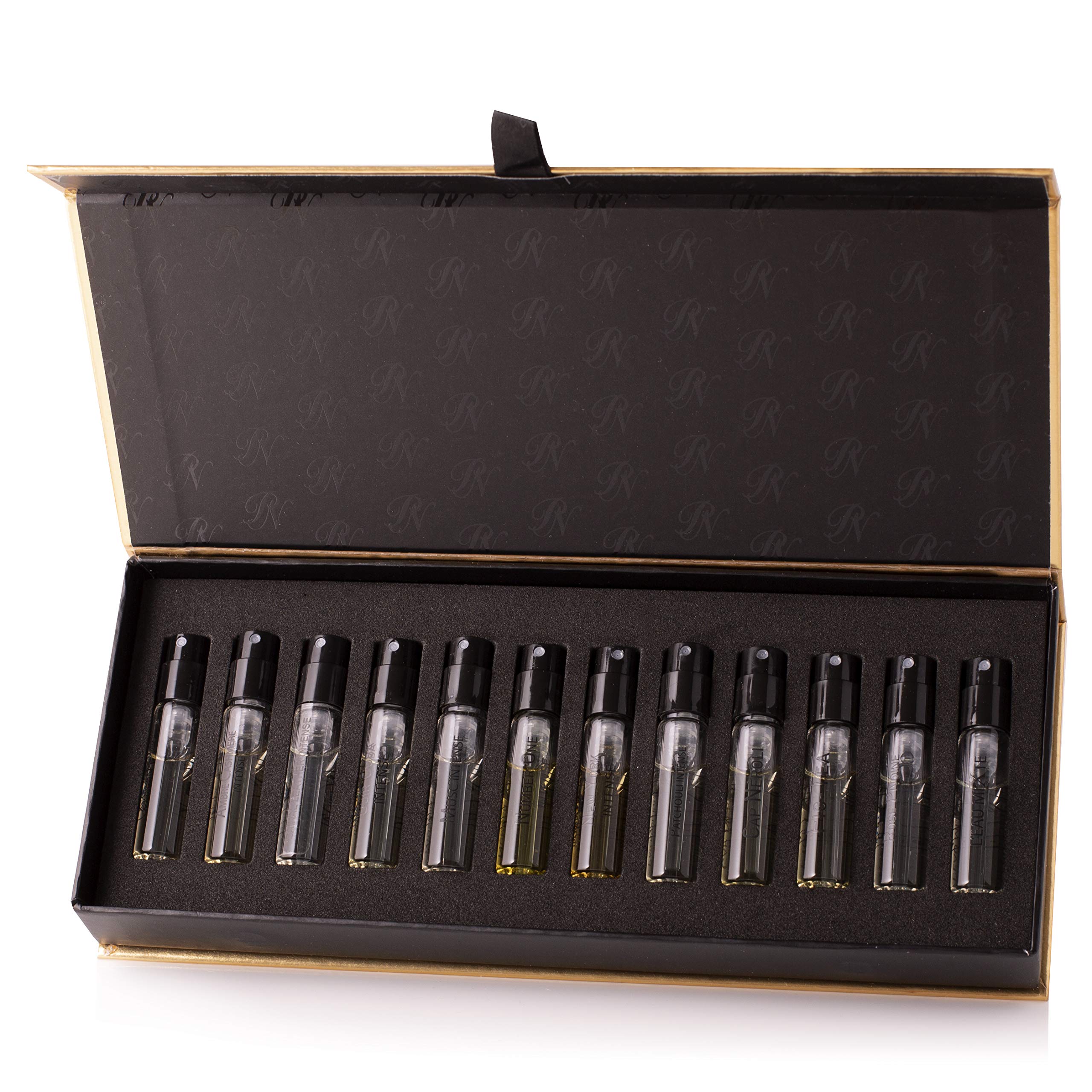 Nicolai Parfums sample set bottles line up for scent exploration