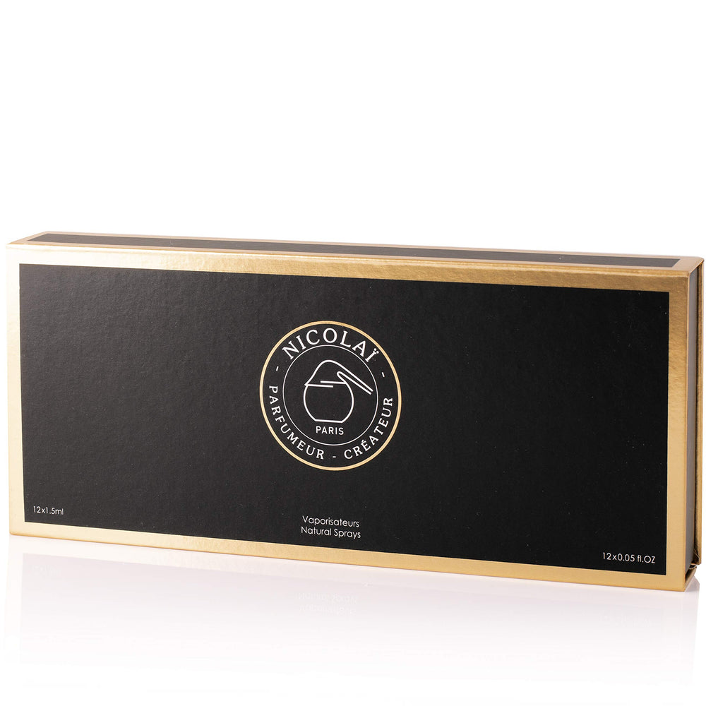 Nicolai sample set packaging showing variety for gifting and testing