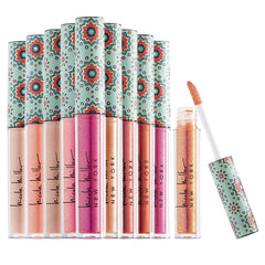 Nicole Miller Lip Gloss Collection shade 01 swatch with shimmering finish for everyday radiance