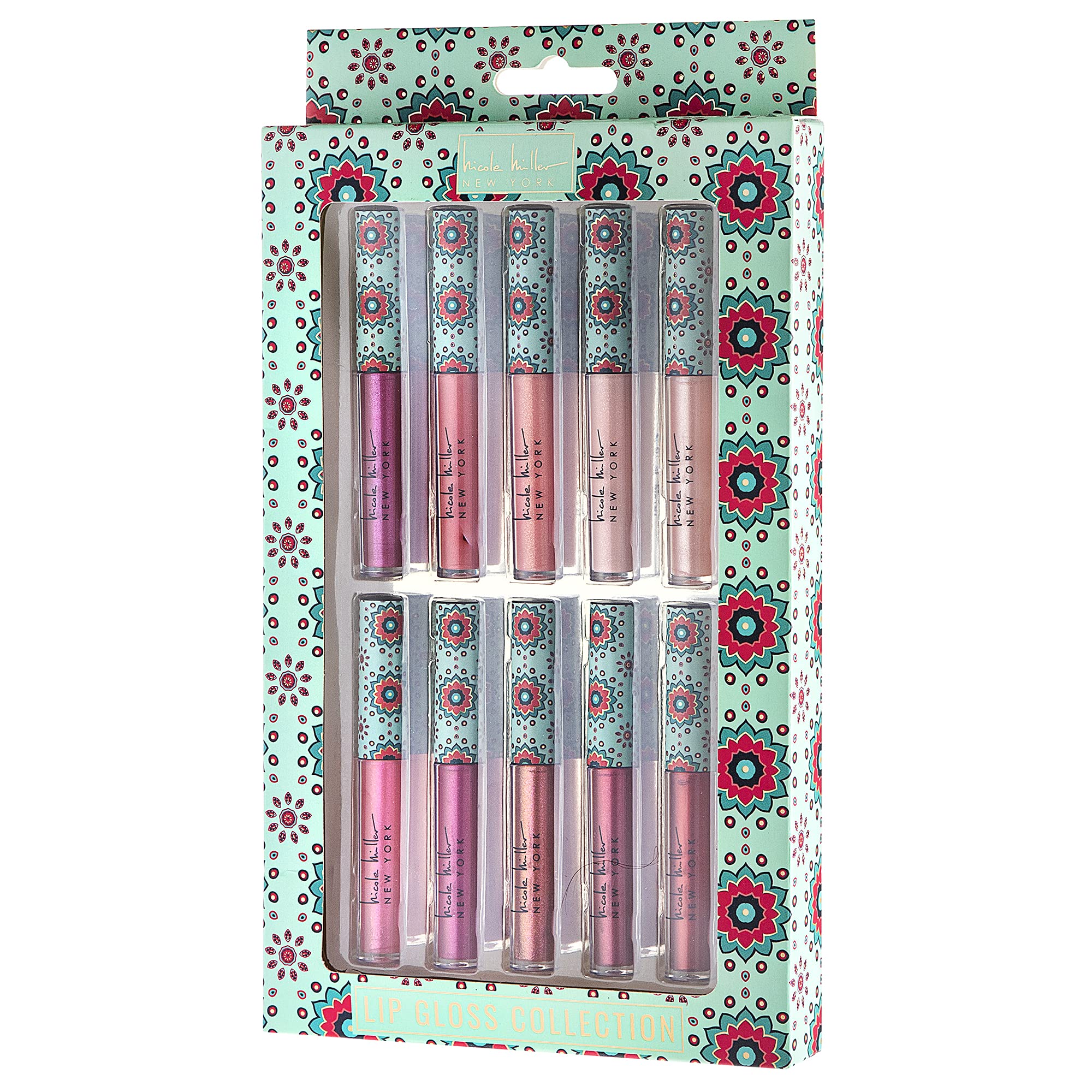 Nicole Miller Lip Gloss Collection shade 06 swatch highlights durable shine and smooth lips