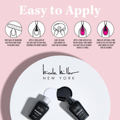 Nicole Miller New York base coats provide a solid foundation for gel nails.