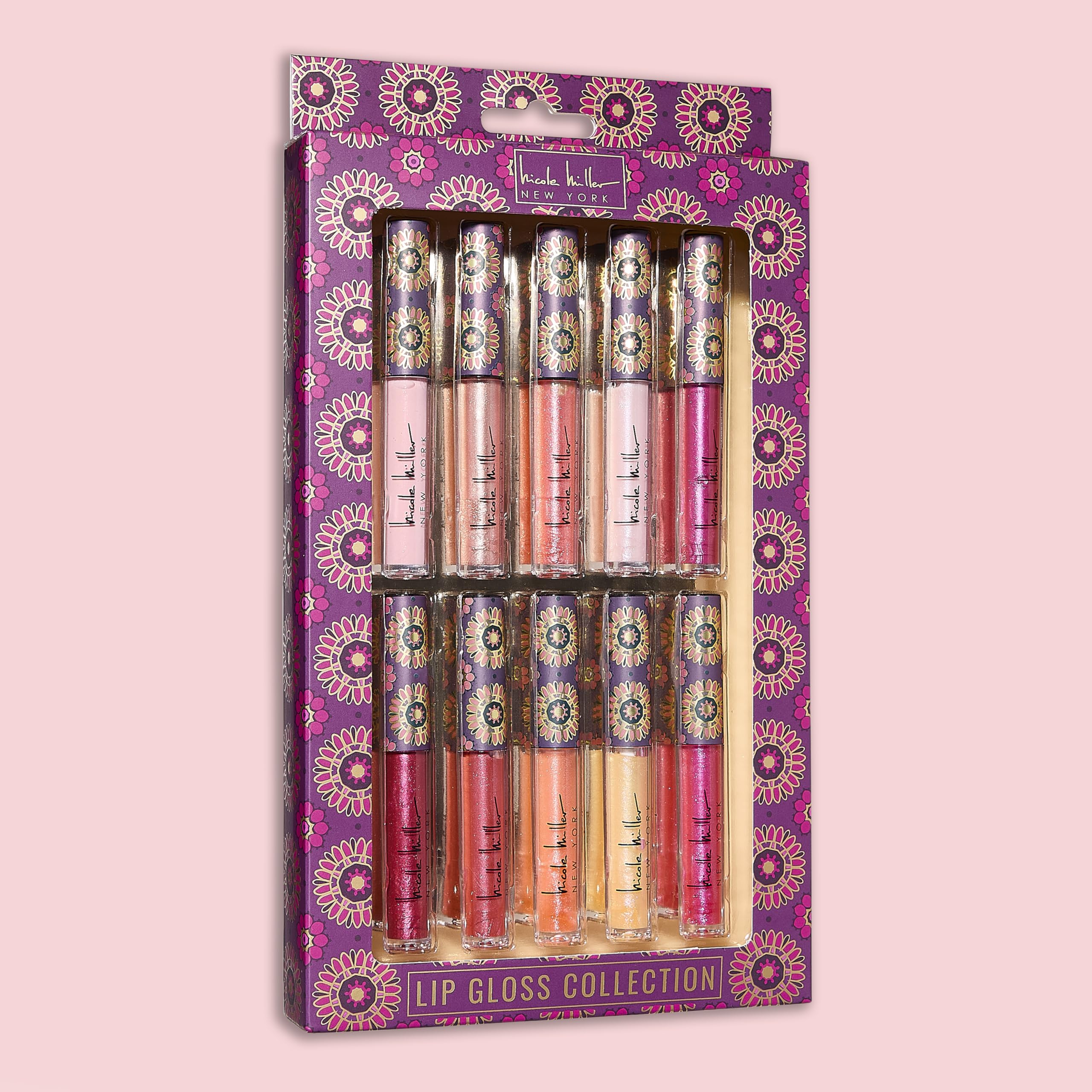 Layered look idea using Nicole Miller lip gloss collection