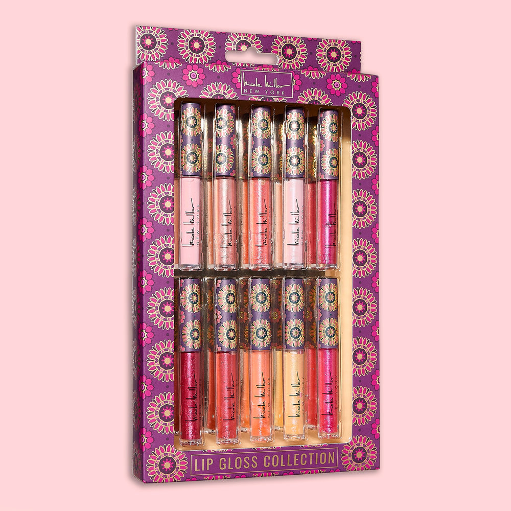 Layered look idea using Nicole Miller lip gloss collection
