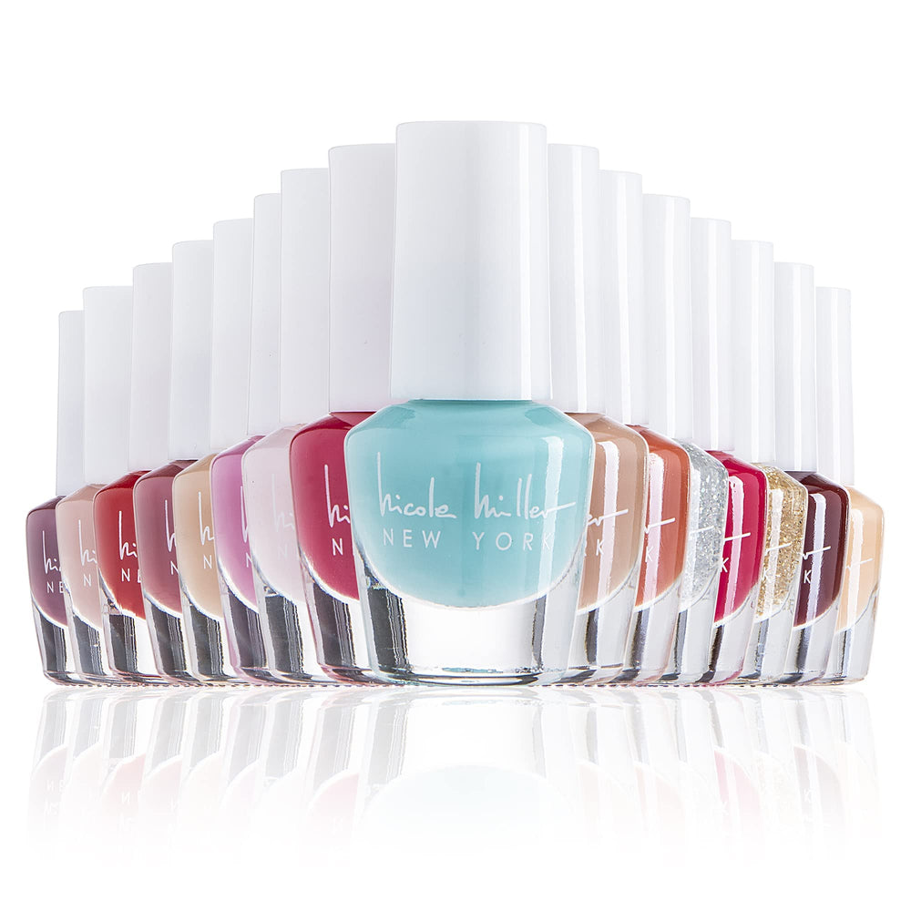 Nicole Miller New York mini nail polish packaging showcases an elegant gift-worthy presentation