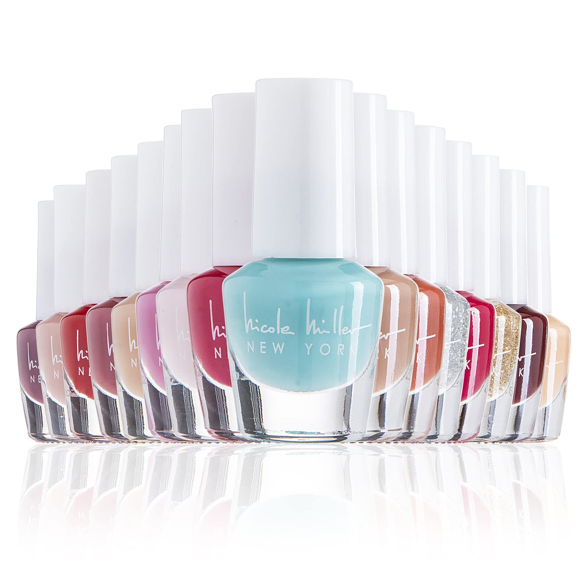 Nicole Miller New York mini nail polish packaging showcases an elegant gift-worthy presentation