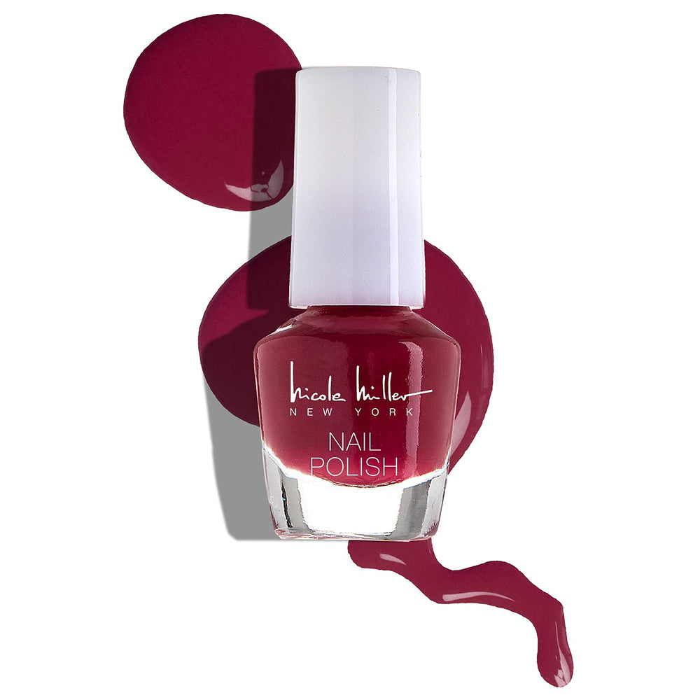 Nicole Miller New York mini polish with applicator brush ready for use.
