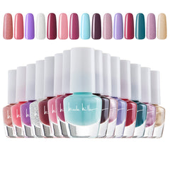 Nicole Miller New York mini nail polish color swatch shows versatile shades for quick touch-ups.