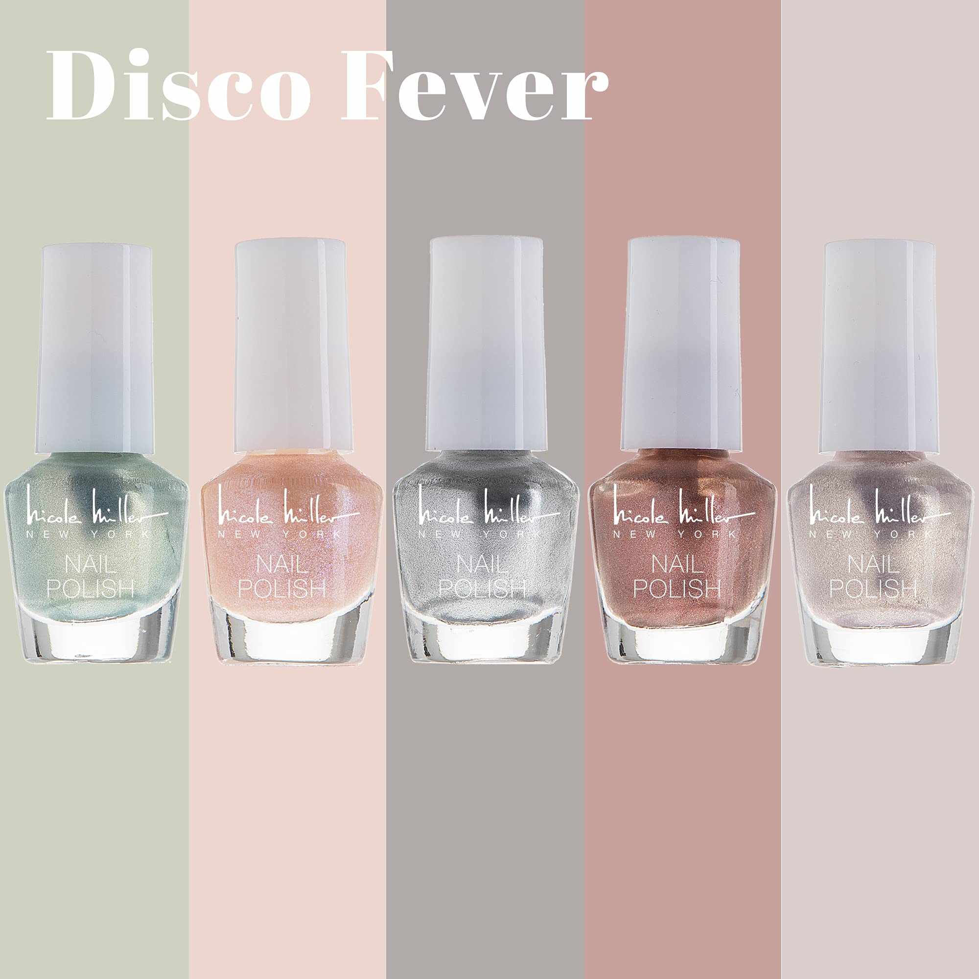 Nicole Miller New York mini nail polish set reds for bold, confident nails.