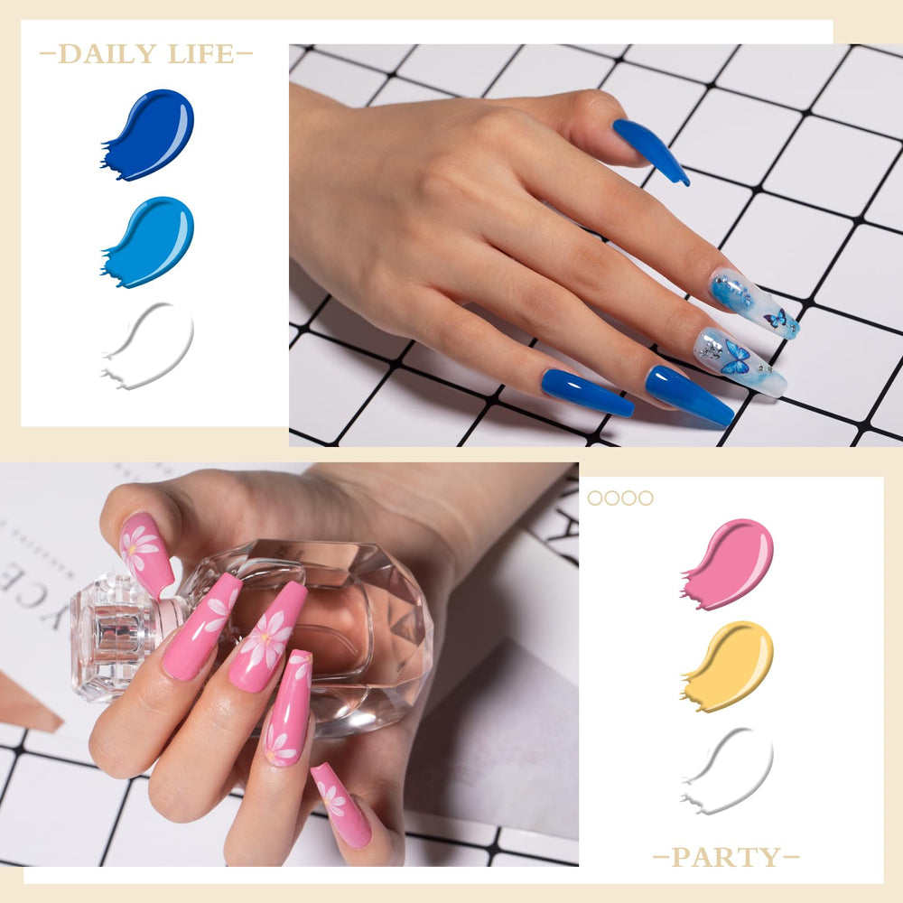 NICYVFV gold and silver glitter top coats displayed for festive nail art ideas