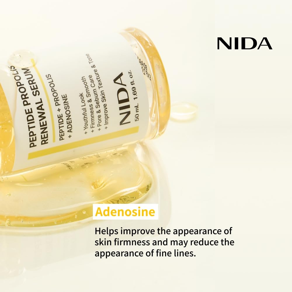 NIDA Peptide Complex close-up emphasizes peptides that help smooth wrinkles.