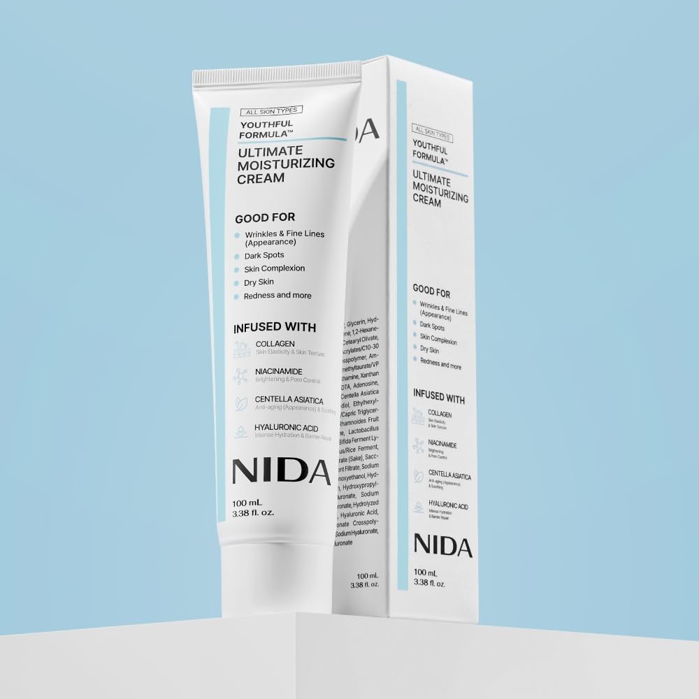 NIDA Youthful Formula barrier moisture close-up demonstrating moisture retention