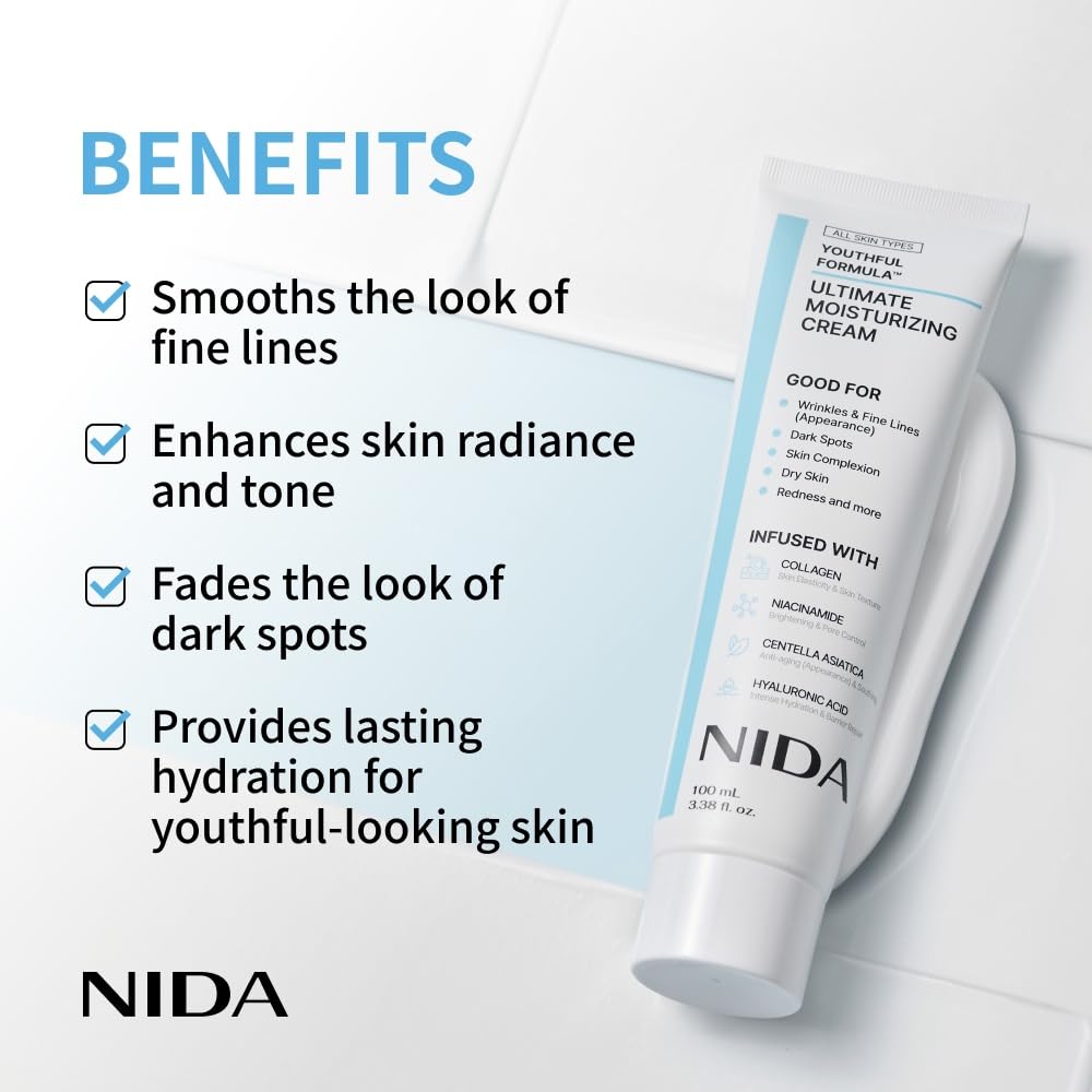 NIDA Youthful Formula centella ingredients close-up highlighting soothing properties