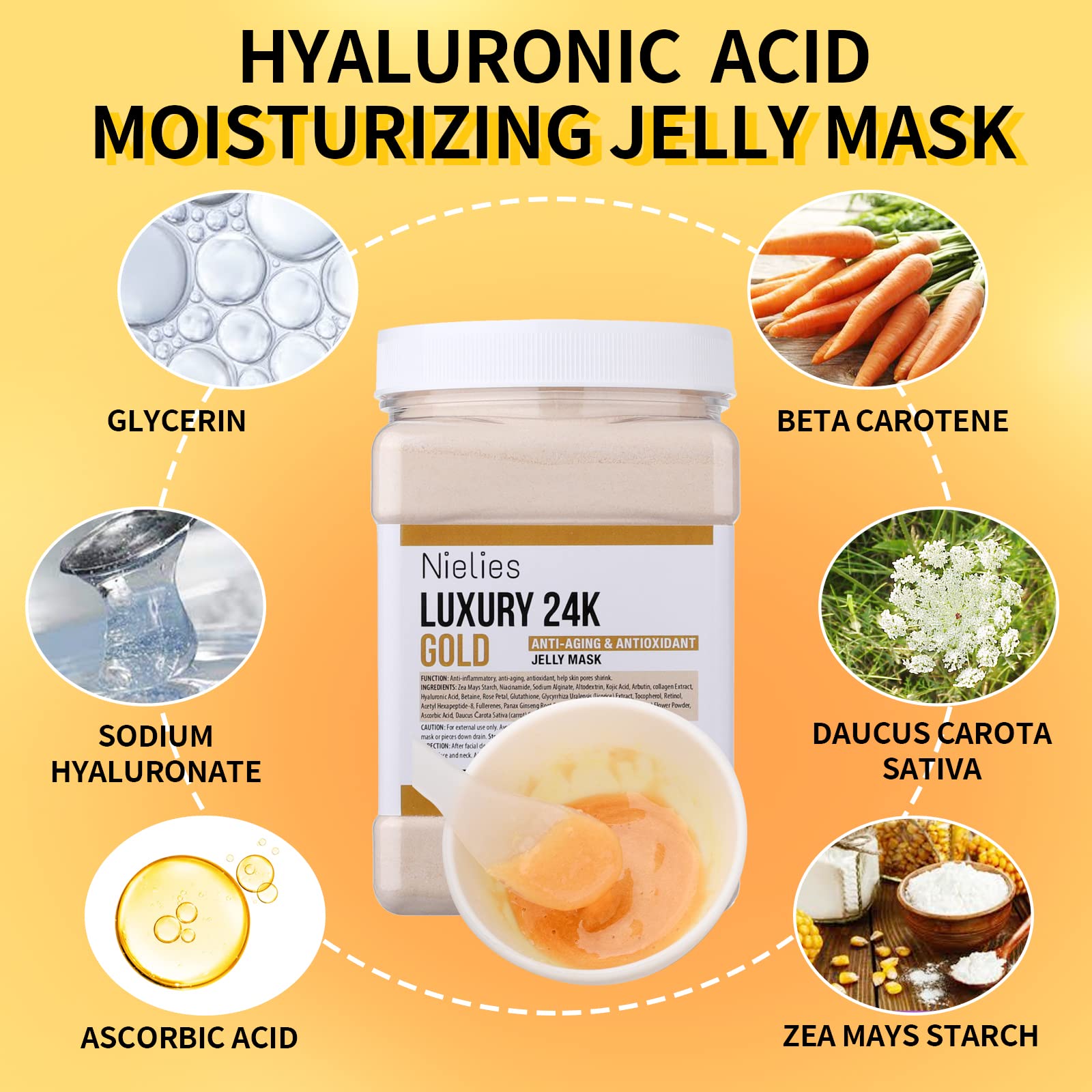 Nielies Jelly Mask cooling and calming soothes sensitive skin.