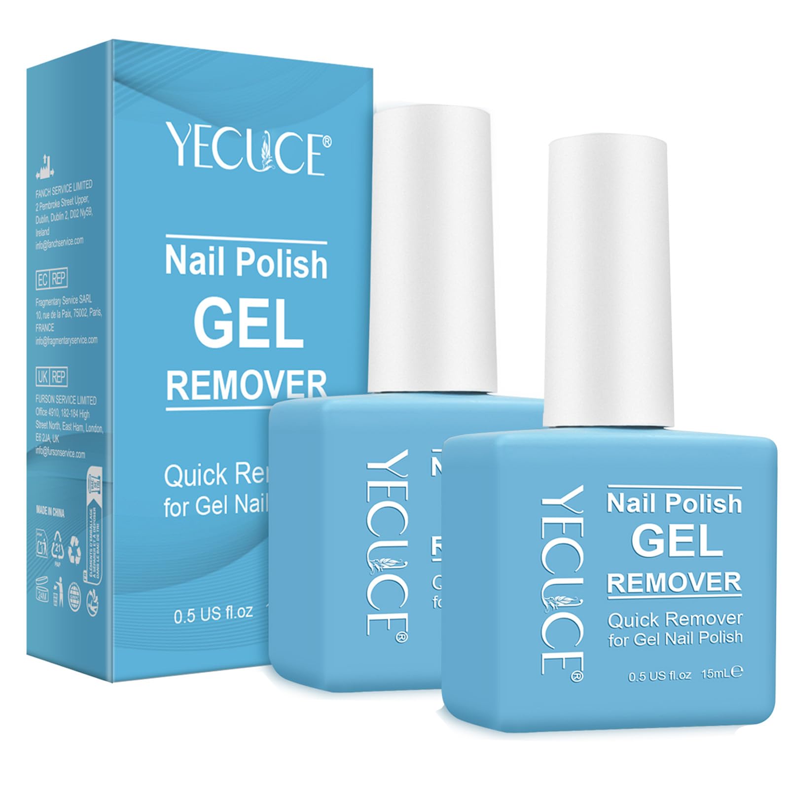 NIFEISHI Gel Nail Polish Remover bottle front for quick, on-the-go polish removal.