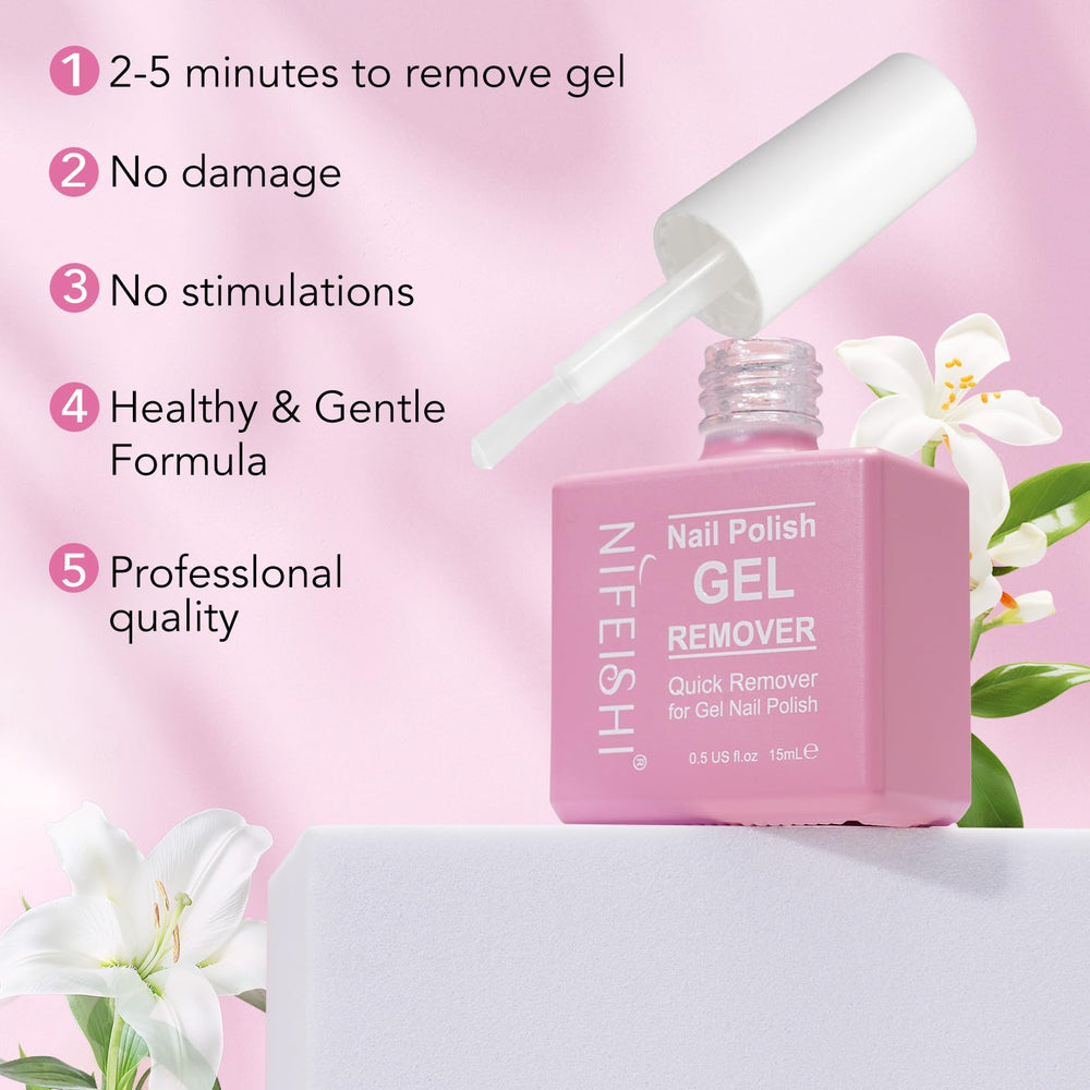 NIFEISHI remover performing peel-off action on nails.