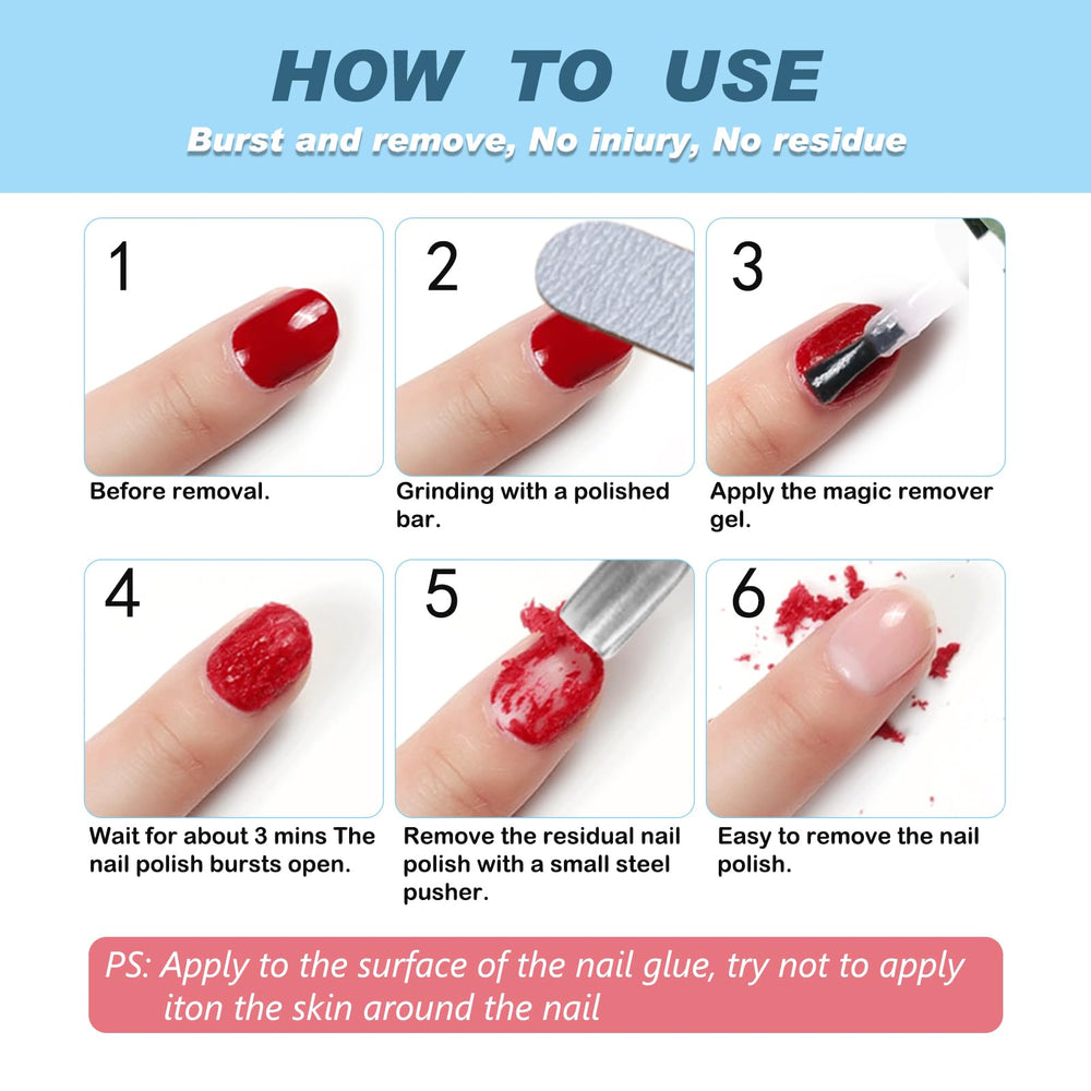 NIFEISHI compact remover in foil-free formula protects nails