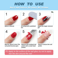 NIFEISHI compact remover in foil-free formula protects nails