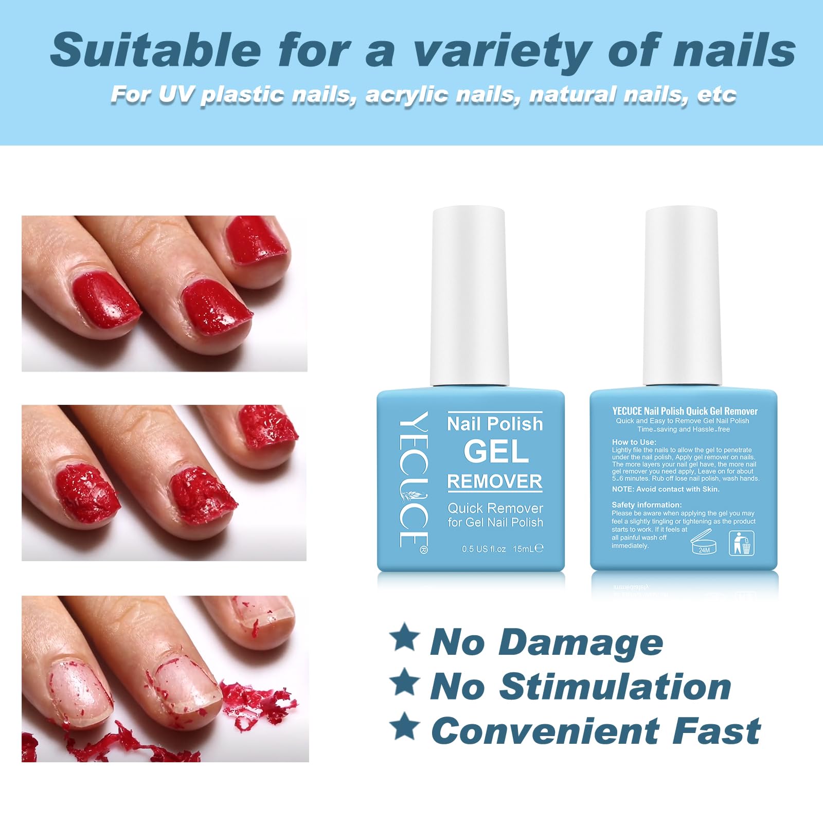 NIFEISHI remover wipe away gel polish without scraping