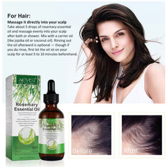 NIFEISHI rosemary oil on lashes for conditioning and shine.
