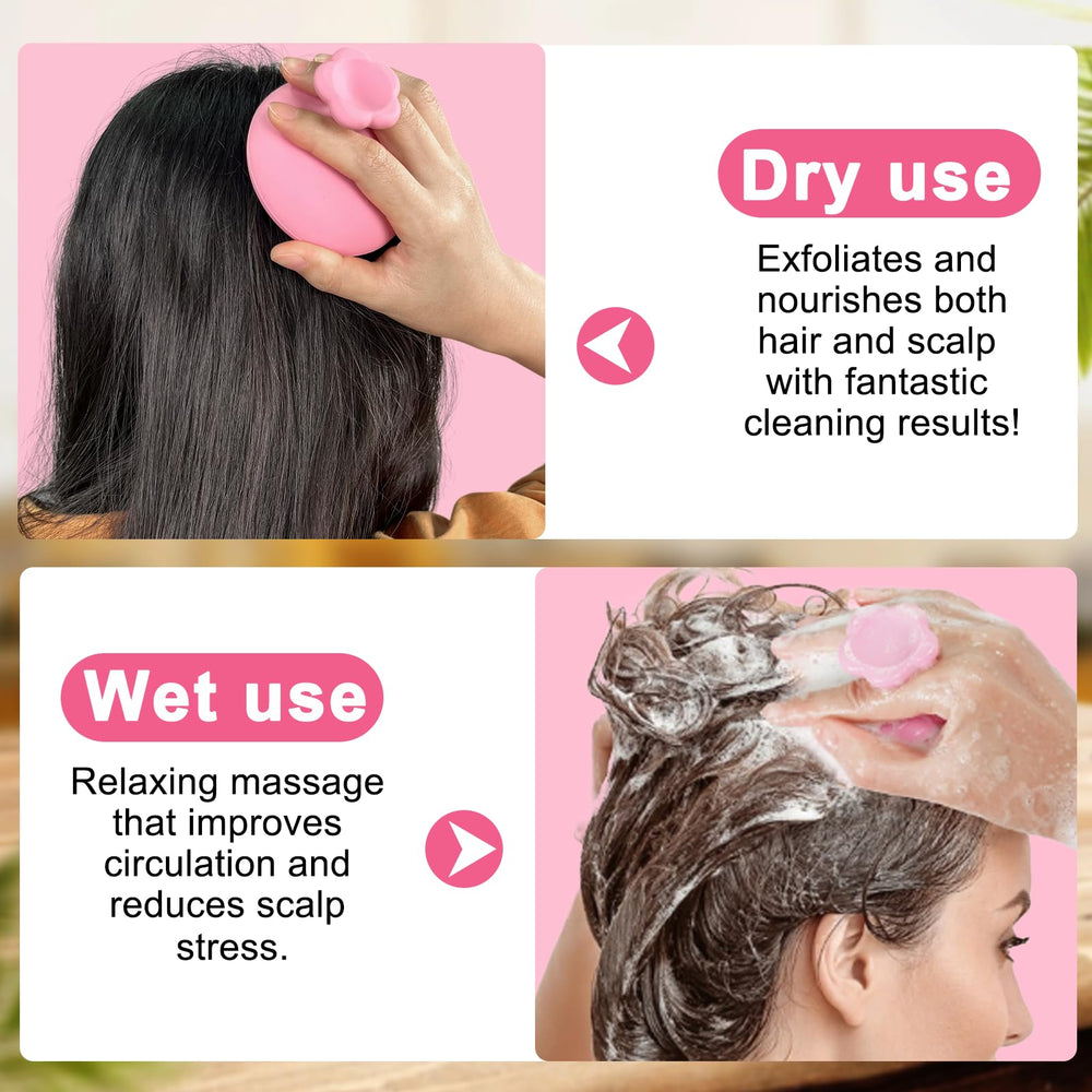 NIFEISHI rosemary oil with scalp massager for relaxing scalp massage.