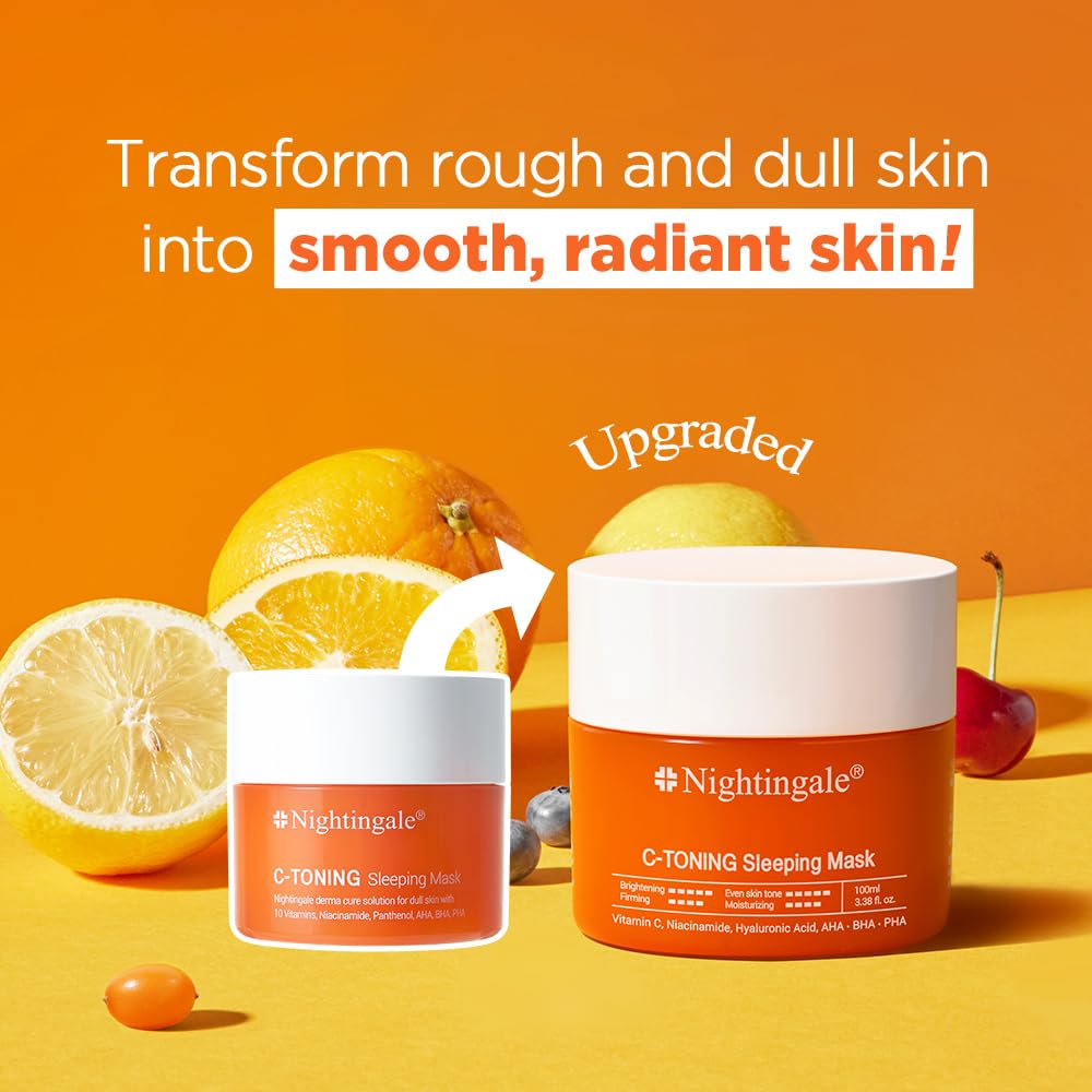 Nightingale C Toning Mask texture swatch highlighting smooth skin-ready finish