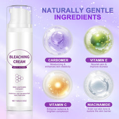 Nigwedete Intimate-area bleaching cream safe for sensitive skin.