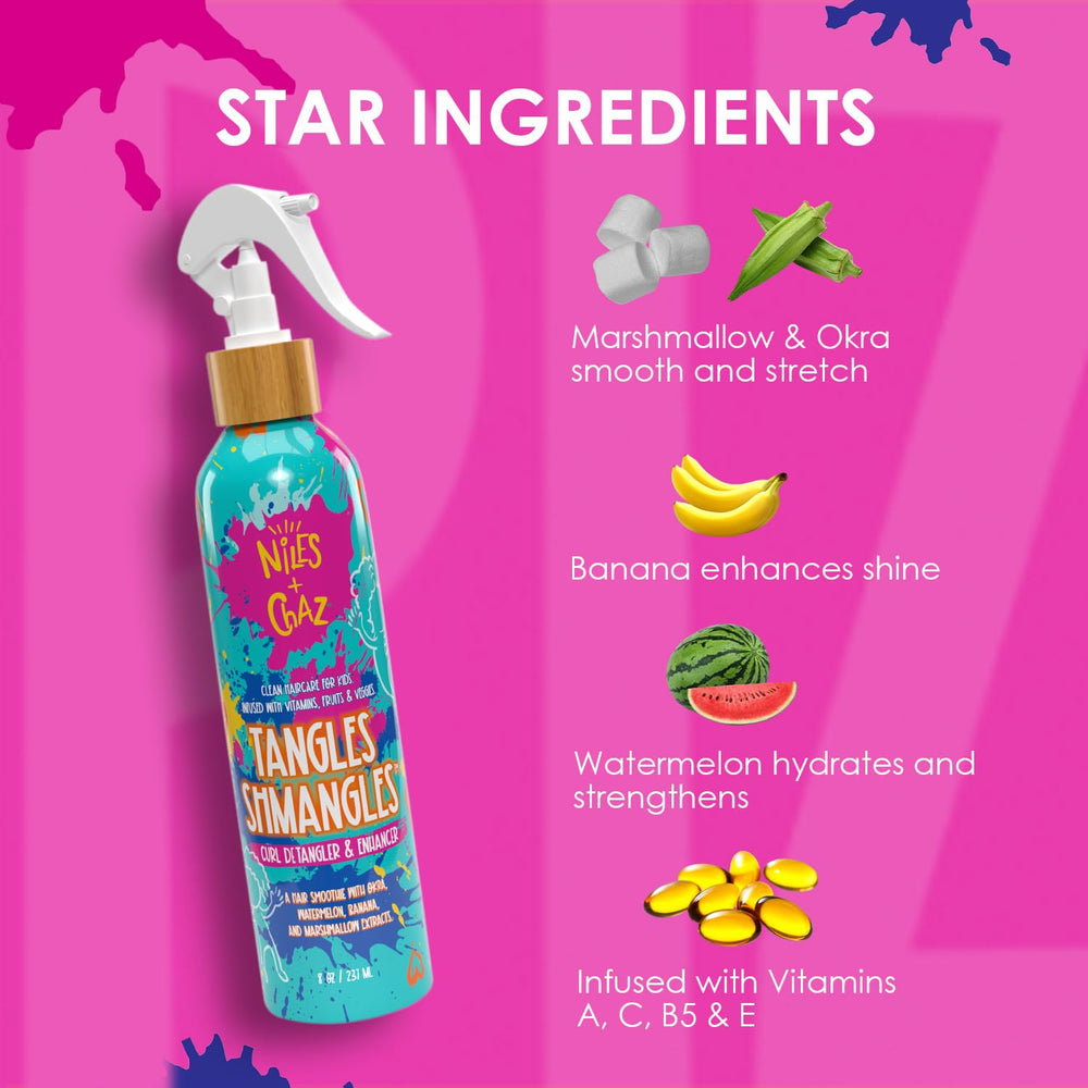 Curl definition close-up from Tangles Shmangles for natural bounce