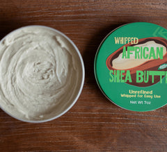 Nimba Foods whipped shea butter multi-use for skin, hair, and lips.