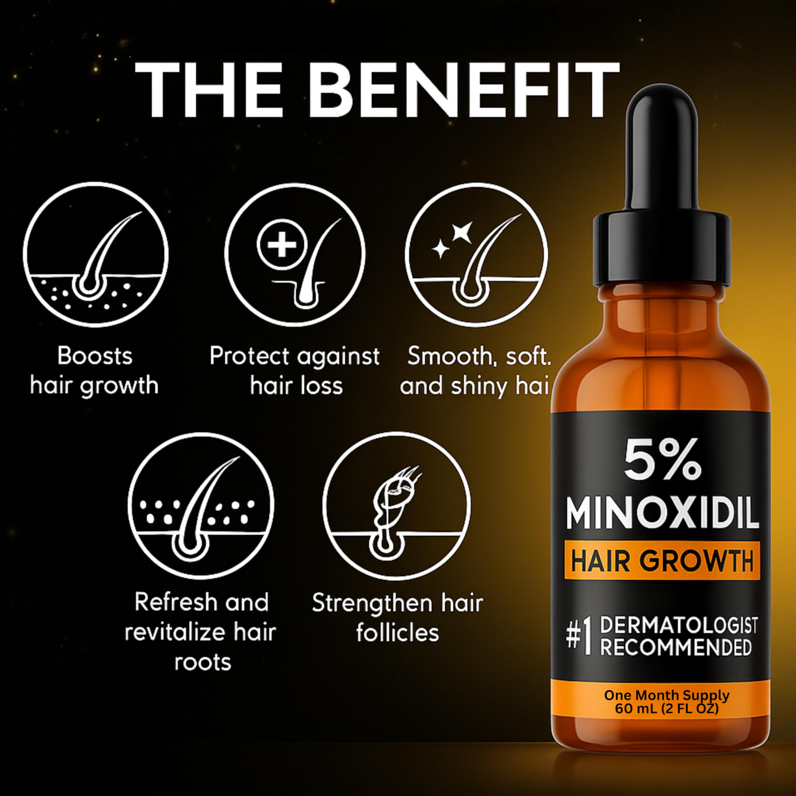 Dermatologist-approved Nincrane Minoxidil packaging highlights safe, doctor-backed formula.