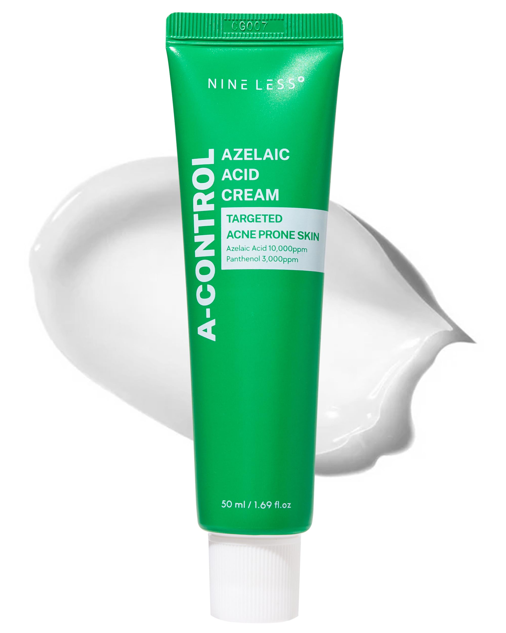 NINELESS A-Control Azelaic Cream bottle-pump for targeted blemish relief and even skin tone