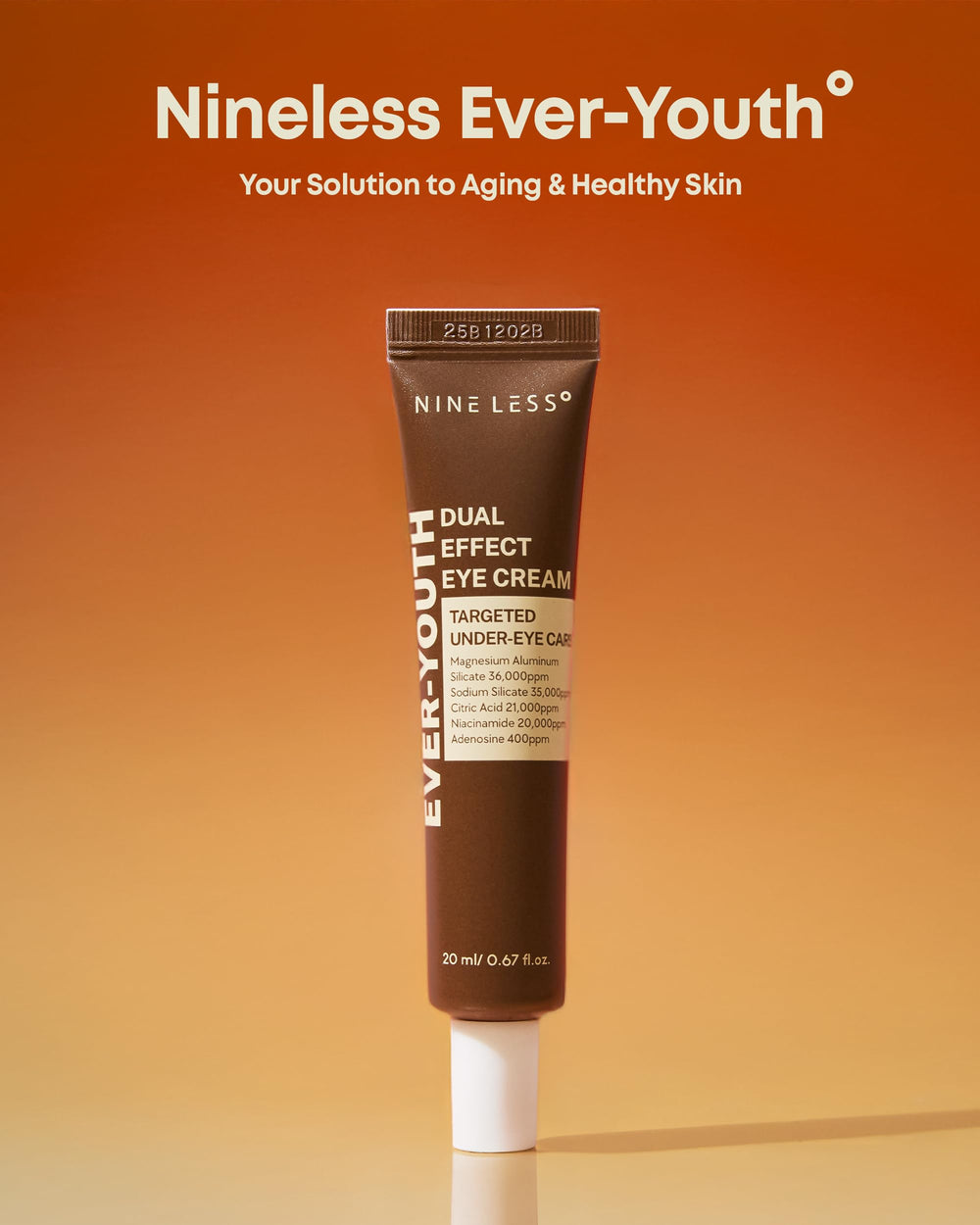 NINELESS Ever-Youth eye cream ceramides for moisture barrier and resilience support