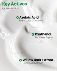 NINELESS A-Control cream texture close-up highlights lightweight absorption