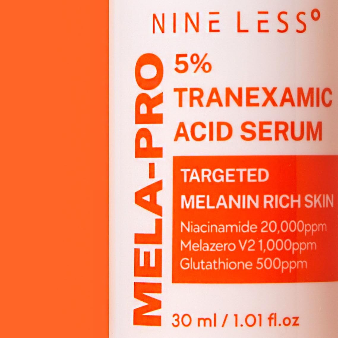 Nineless MELA-PRO serum application routine image showing simple daily use.
