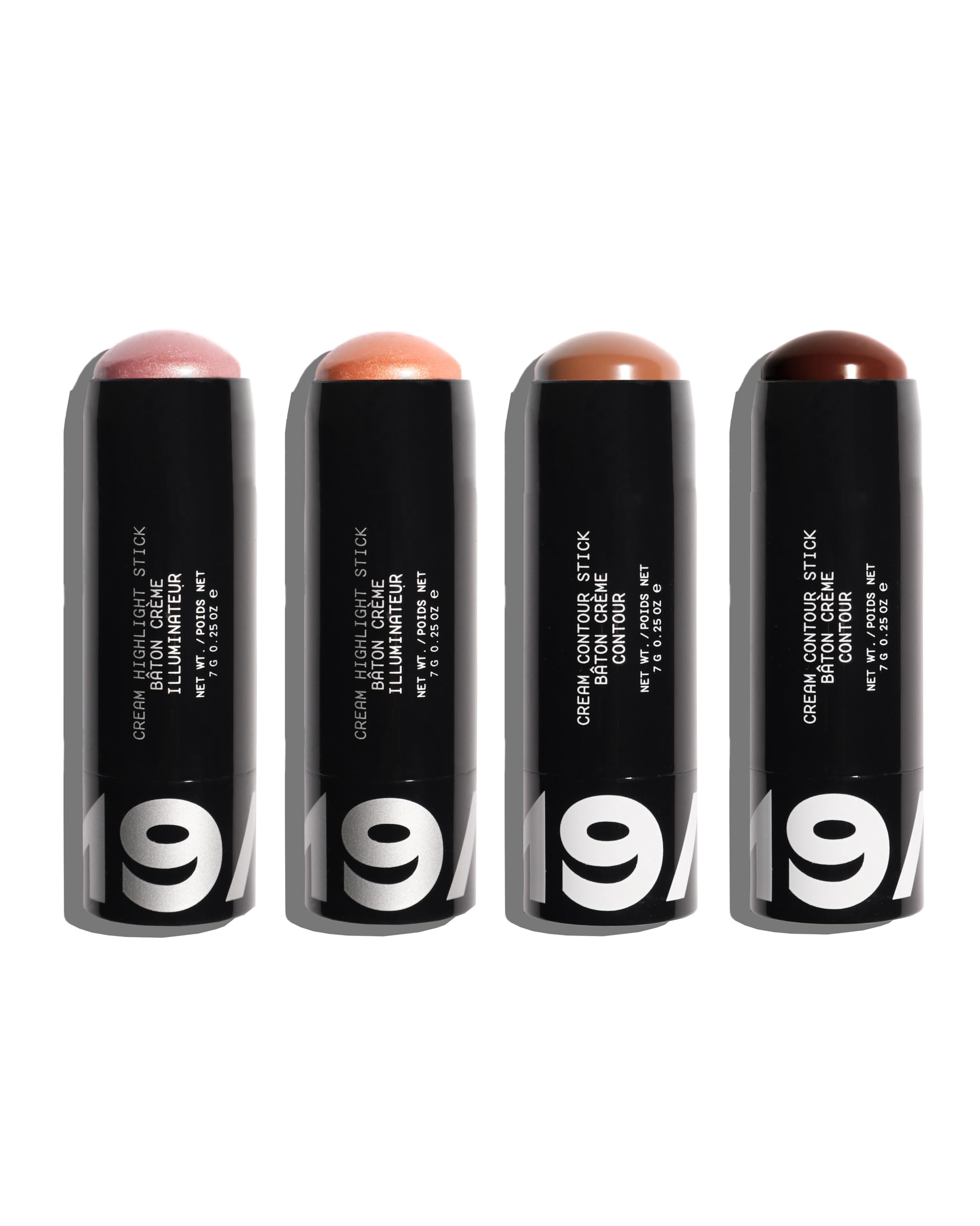 NINETEEN NINETY NINE Perla highlight for a soft pink luminous finish.