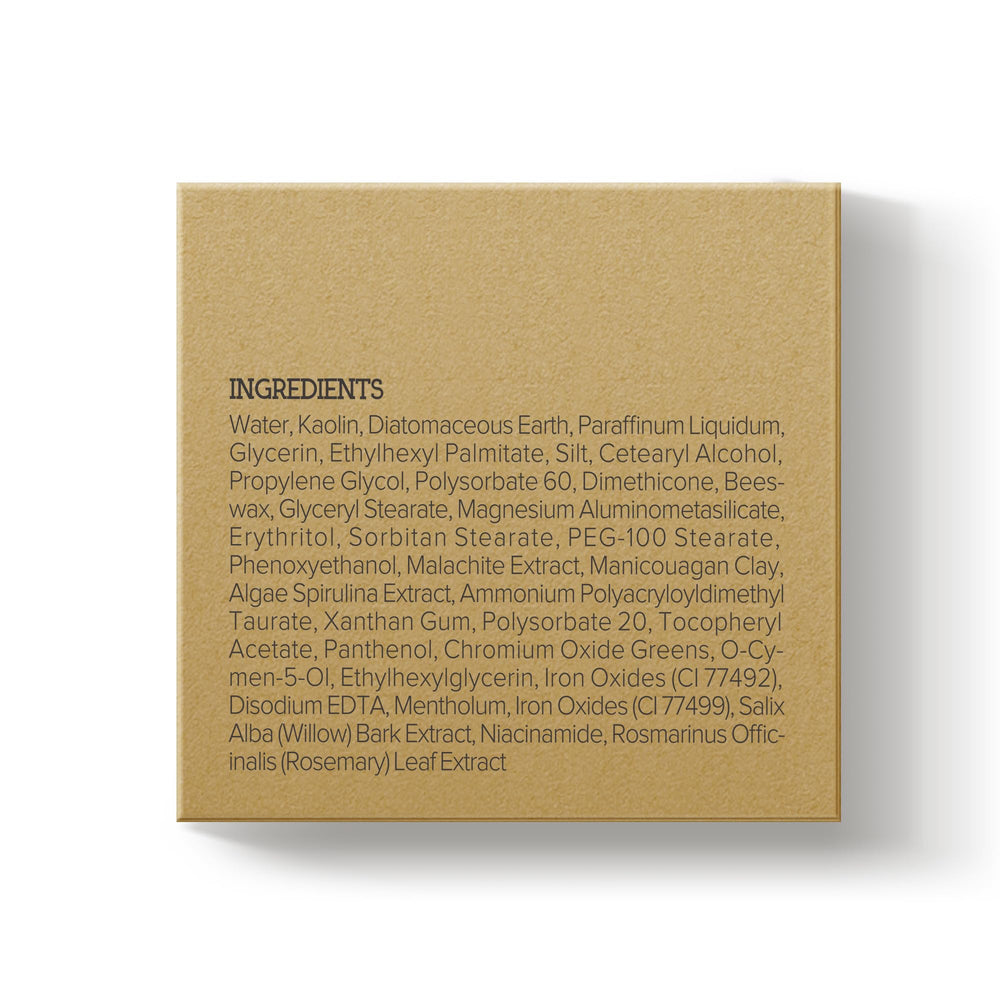 NING DERMOLOGIE malachite extract closeup implies environmental protection for skin
