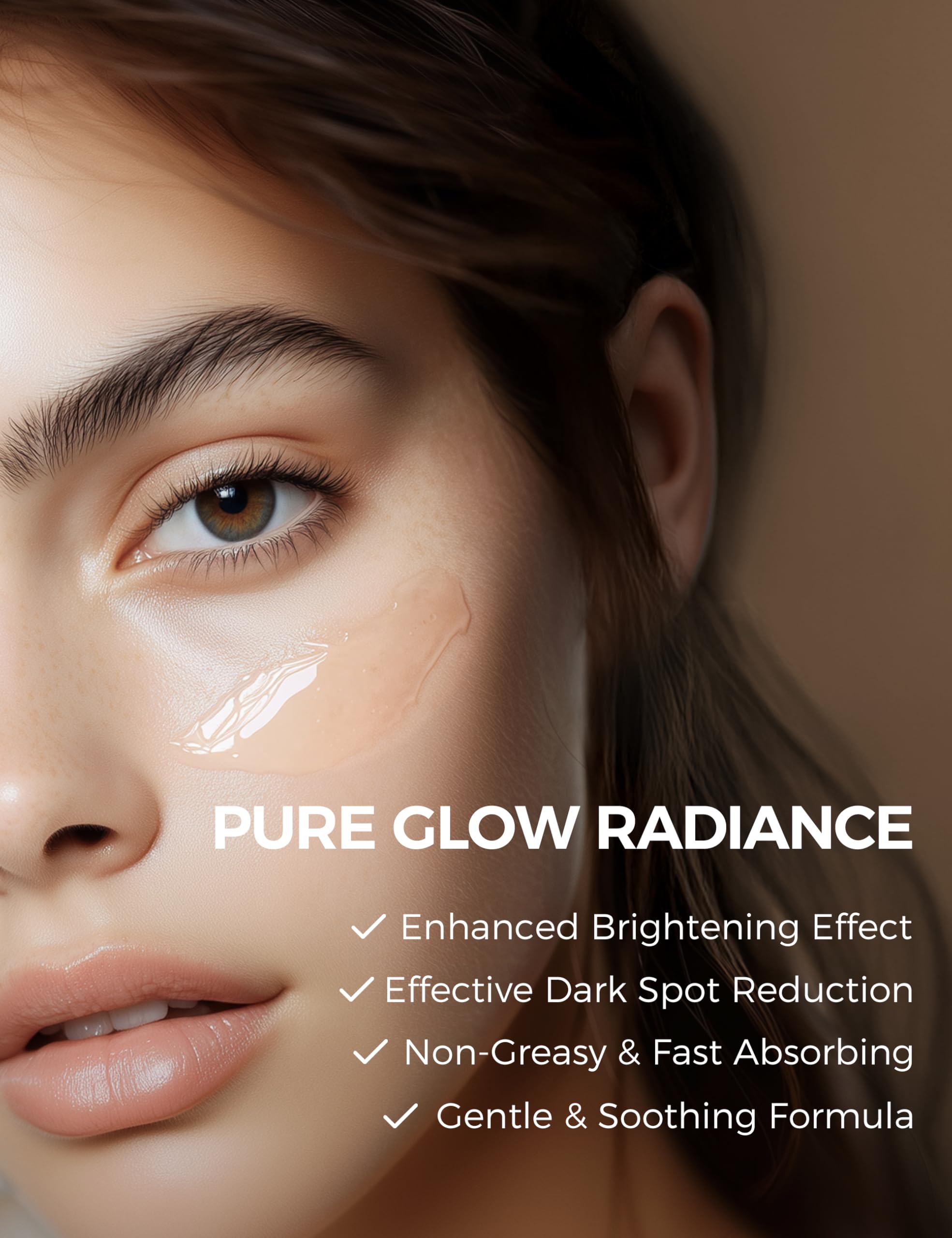 NING DERMOLOGIE Vitamin C Serum texture close-up highlights lightweight feel.