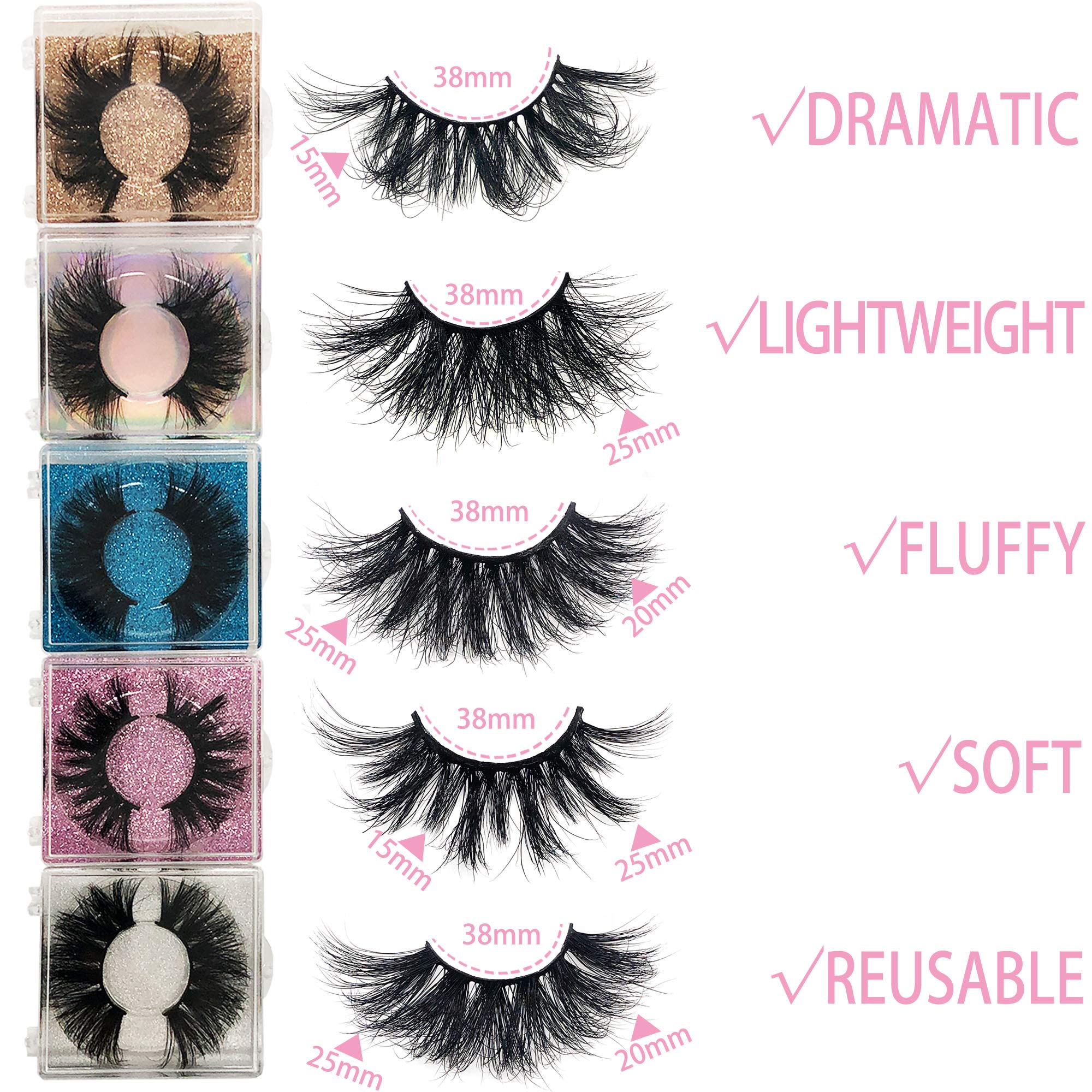 Ninglash 3D mink lashes bulk for a bold, multi-dimensional lash line.