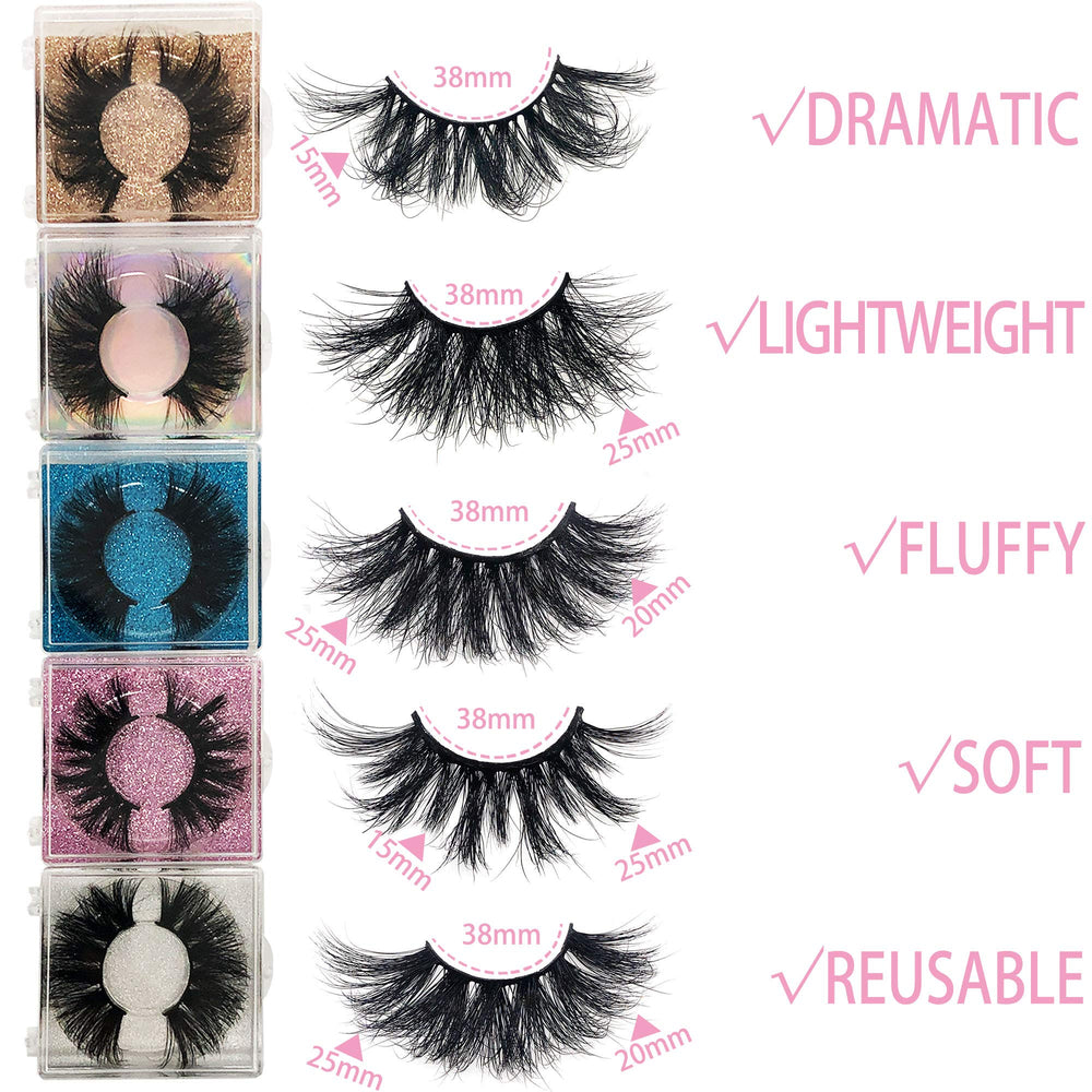 Ninglash 3D mink lashes bulk for a bold, multi-dimensional lash line.