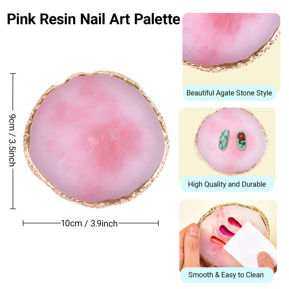 Ningrou 6-piece nail art brushes for precise lines and 3D designs.