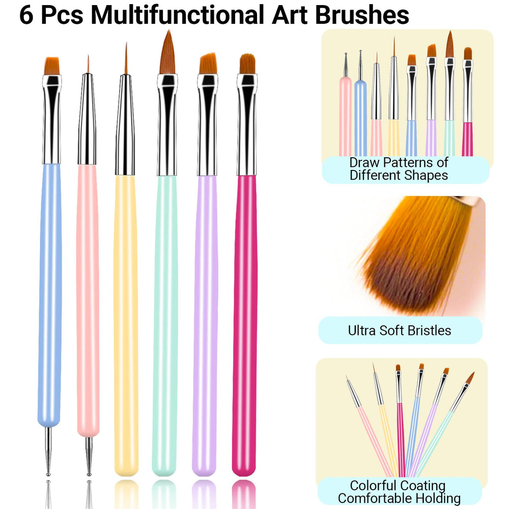 Ningrou DIY nail art kit setup ideal for home use.